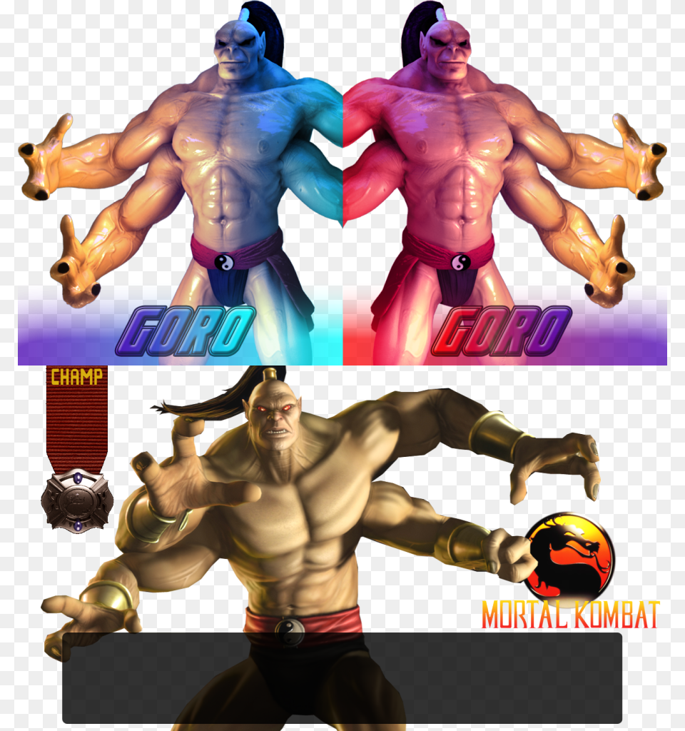 Mortal Kombat Goro, Adult, Person, Man, Male Free Png