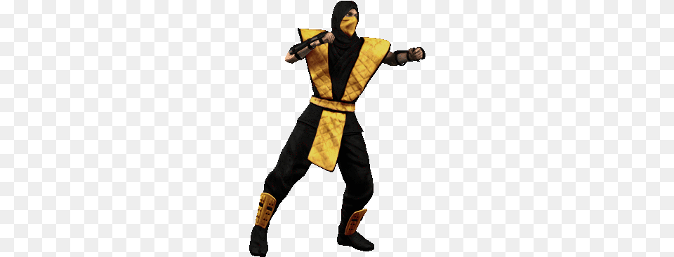 Mortal Kombat Mortal Kombat Scorpion Punch, Ninja, Person, Adult, Clothing Free Transparent Png