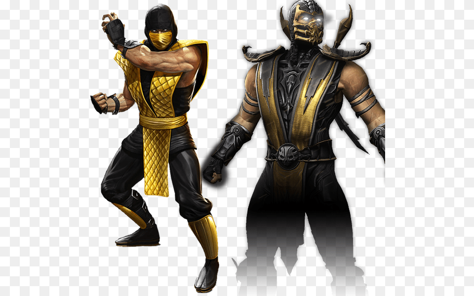 Mortal Kombat Scorpion Classic Costume Scorpion De Mortal Kombat, Adult, Male, Man, Person Free Png