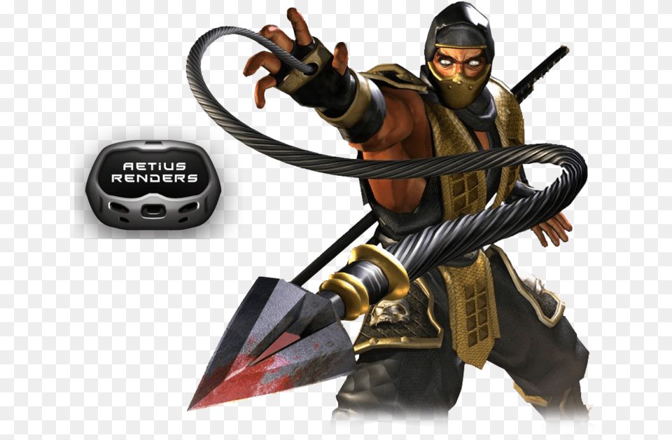 Mortal Kombat Scorpion Clipar Mortal Kombat Scorpion, Adult, Male, Man, Person Free Png