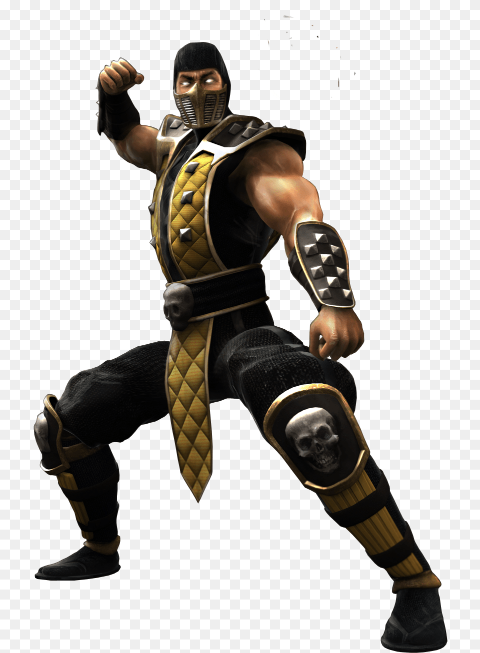 Mortal Kombat Scorpion Mk Shaolin Monks, Adult, Male, Man, Person Free Png