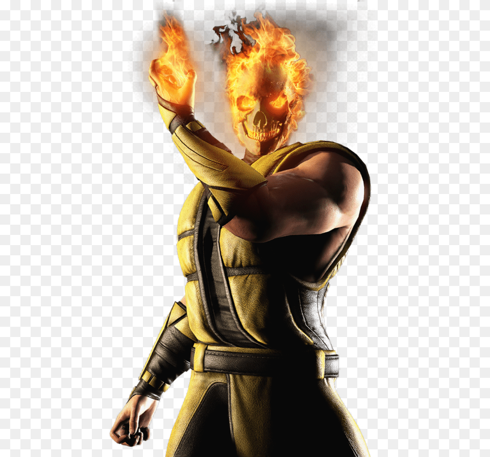 Mortal Kombat Scorpion Mkx Hell Spawn Scorpion, Adult, Female, Person, Woman Png Image