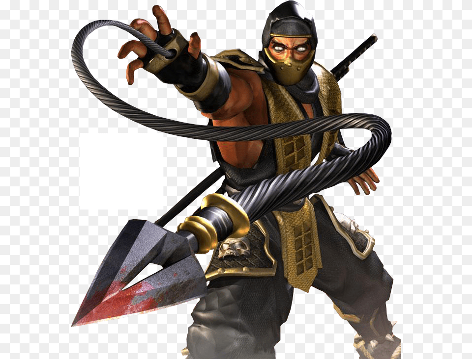 Mortal Kombat Scorpion Scorpion Mortal Kombat, Adult, Male, Man, Person Free Transparent Png