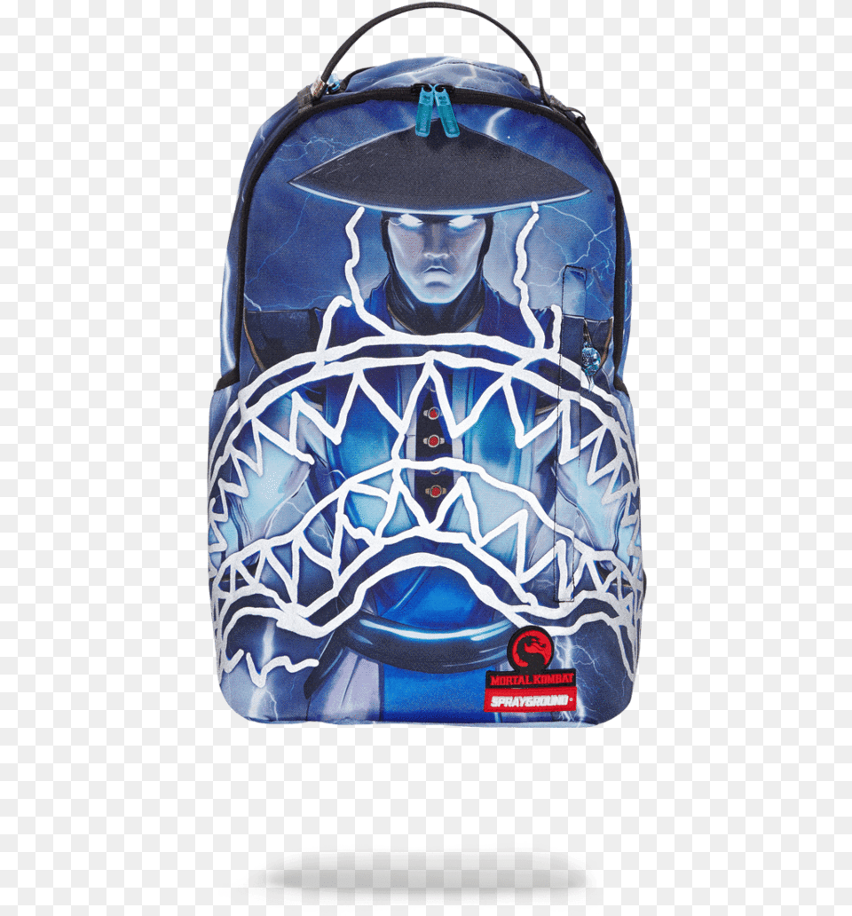 Mortal Kombat Sprayground Backpack, Bag, Person, Adult, Man Free Png