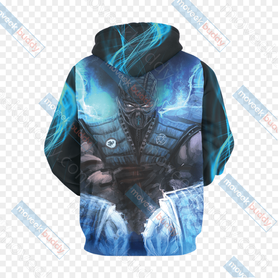 Mortal Kombat Sub Zero Unisex 3d Hoodie Hoodie, Clothing, Coat, Jacket, Sweatshirt Png