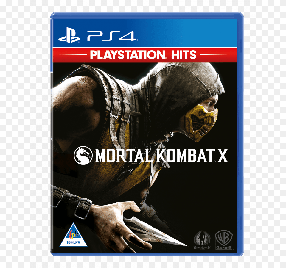 Mortal Kombat X Play Station 4 Hits Mortal Kombat X Playstation Hits, Adult, Male, Man, Person Png Image