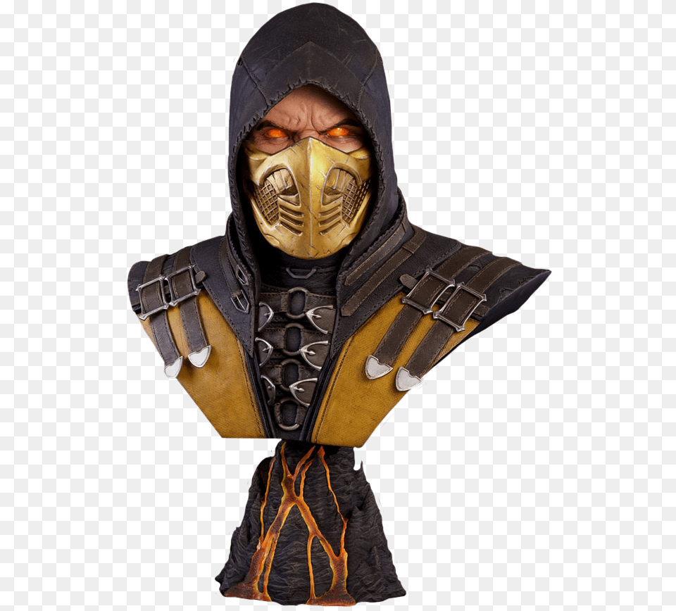 Mortal Scorpion Bust Pop Culture Shock, Adult, Male, Man, Person Free Png
