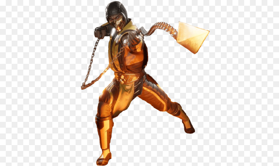 Mortalkombatcommunity Hashtag Mk11 Scorpion Transparent, Adult, Male, Man, Person Free Png