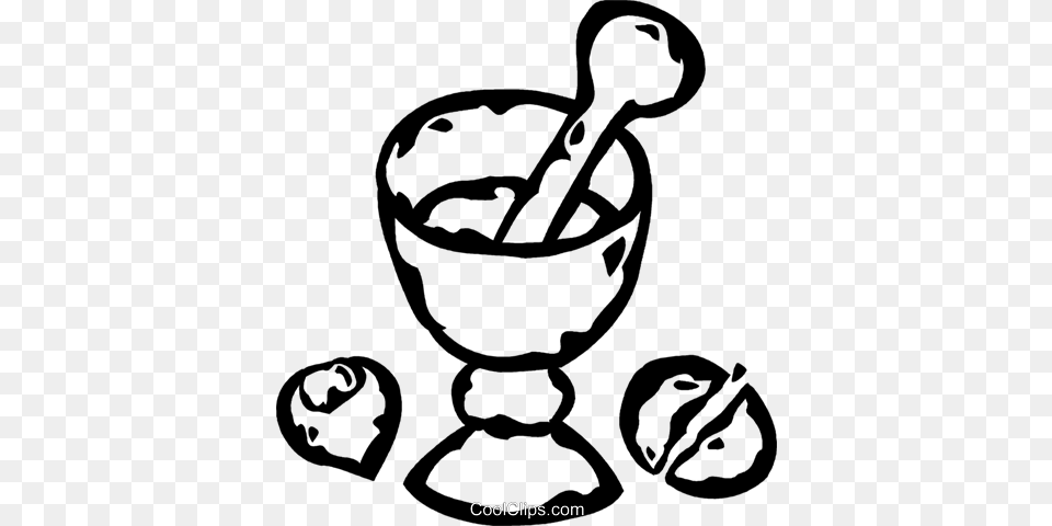 Mortar And Pestle Royalty Vector Clip Art Illustration, Cannon, Weapon, Baby, Face Free Png Download