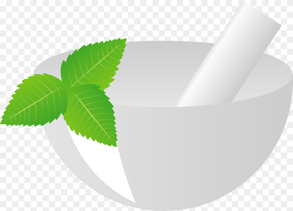Mortar And Pestle To Crush Herbs Clipart, Herbal, Leaf, Plant, Cannon Free Png Download