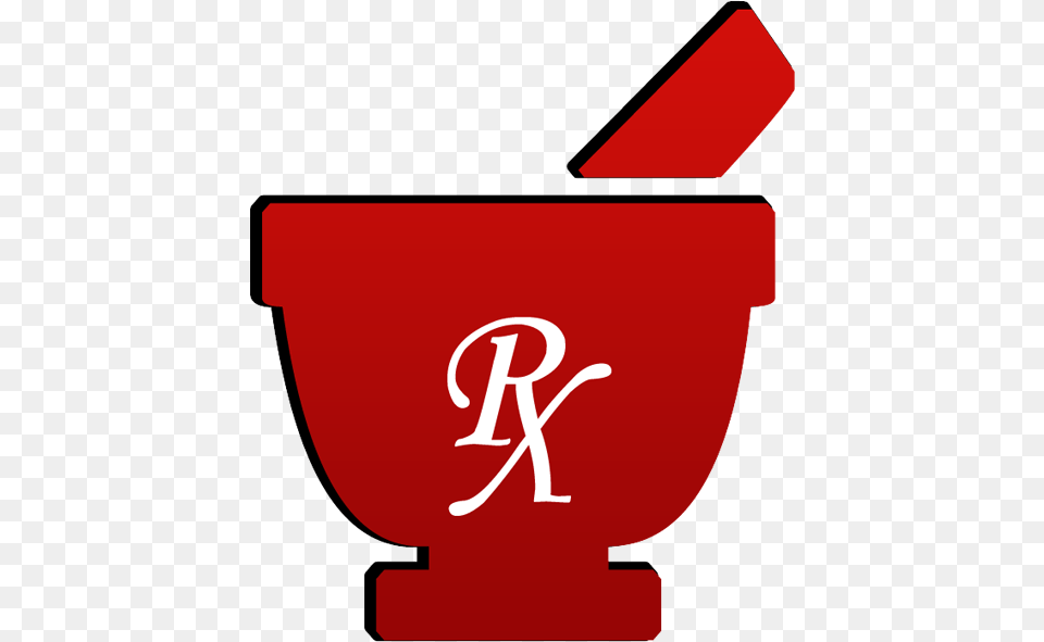 Mortar Pestle Symbol Rx Red Mortar And Pestle, Cannon, Weapon, Bowl Png Image