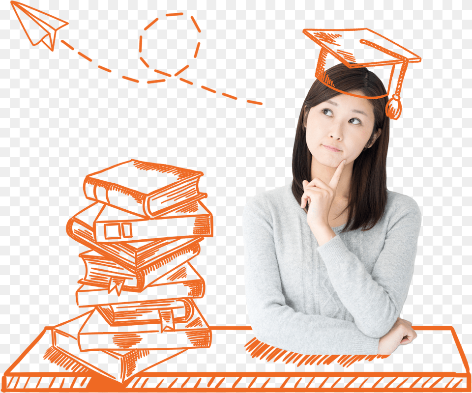 Mortarboard, Teen, Person, People, Female Png