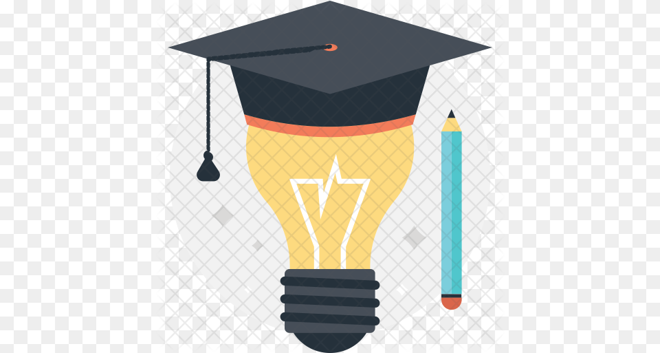 Mortarboard Icon Graduation, Light, People, Person, Lightbulb Free Png Download
