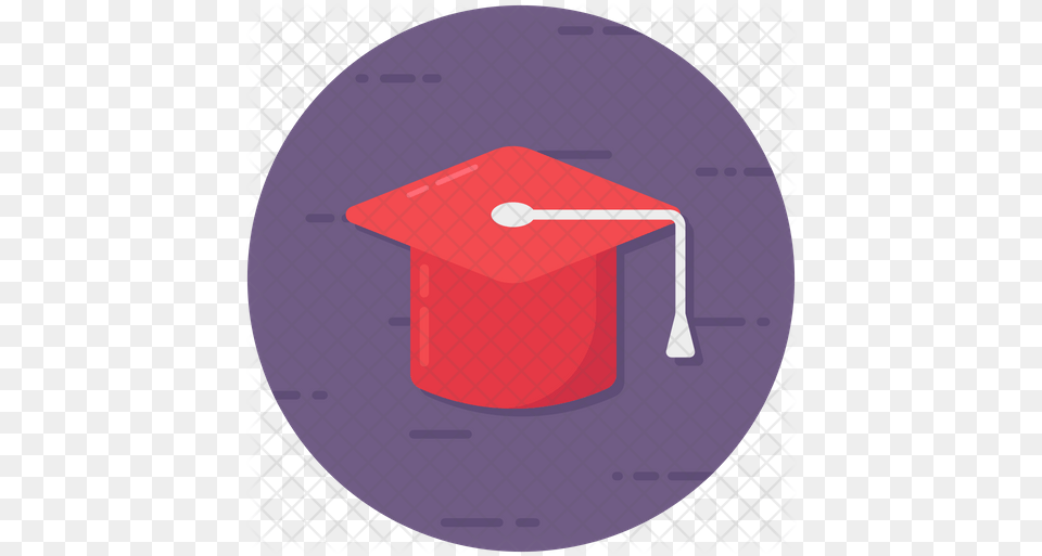 Mortarboard Icon Of Rounded Style Circle, People, Person, Jug, Maroon Png Image