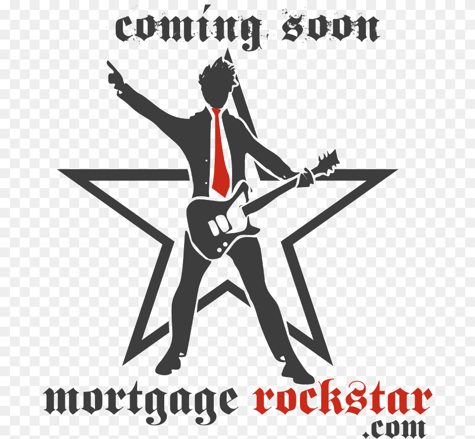 Mortgage Rockstar Logo, Person, Guitar, Musical Instrument Free Png Download