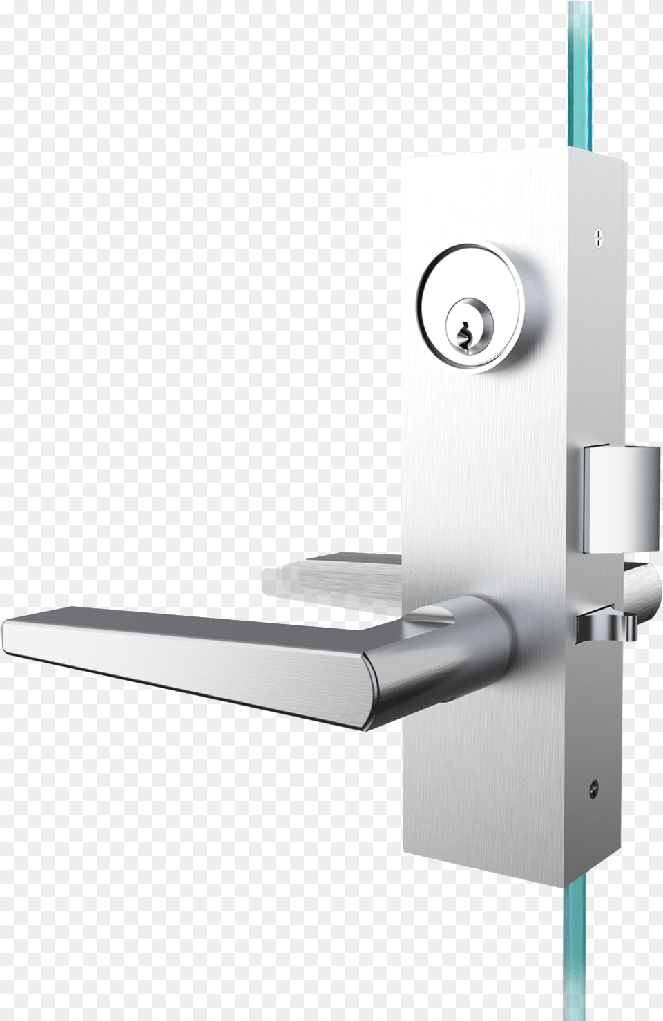 Mortise Cylinder Glass Lock, Handle Png Image