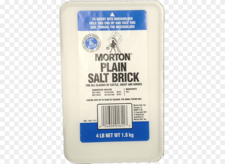 Morton Salt White Salt Brick Morton Plain Salt 4 Lb Brick, Person, Text, Food Free Transparent Png