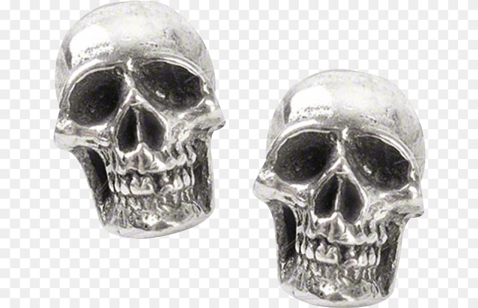 Mortuarium Skull Stud Earrings Skull Earring, Ammunition, Grenade, Weapon, Head Png