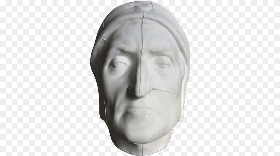 Mortuary Mask Of Dante Alighieri Bust, Art, Head, Person, Photography Png