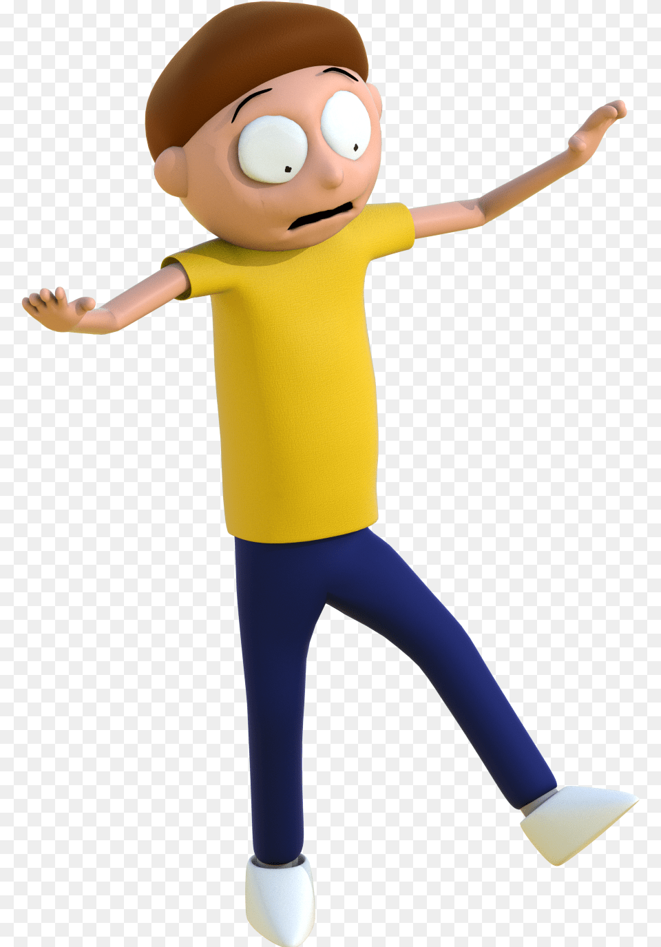 Morty 3d Model I Ve Been Working On For A Few Days Cartoon, Person, Face, Head Free Transparent Png
