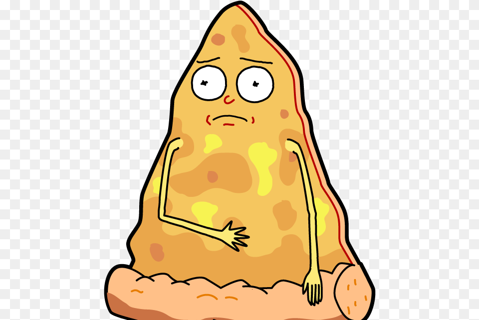 Morty Head Pizza Morty Rick And Morty Pizza People Mortys, Weapon, Triangle, Food, Sweets Png