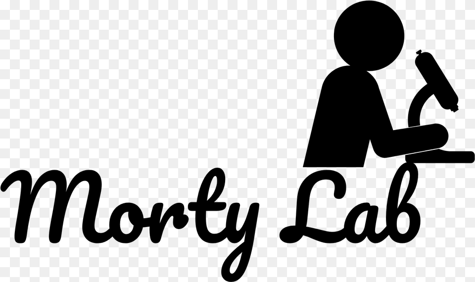 Morty Lab Calligraphy, Gray Png Image