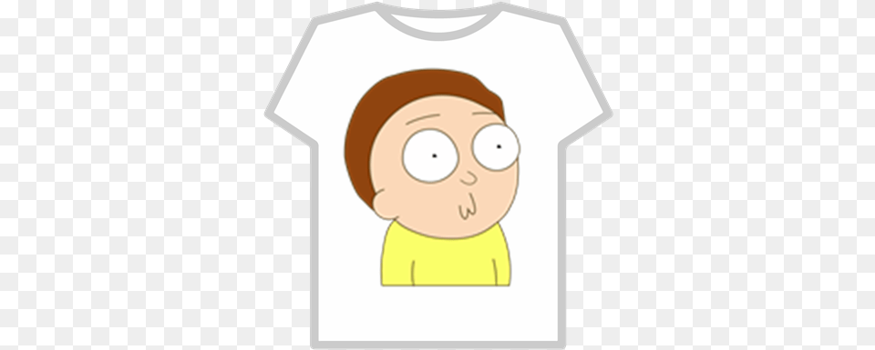 Morty Roblox Cartoon, Clothing, T-shirt, Person, Head Png Image