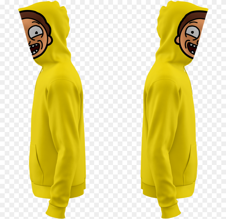 Morty Smith Zip Hoodie Morty Smith, Clothing, Sweatshirt, Sweater, Knitwear Free Png
