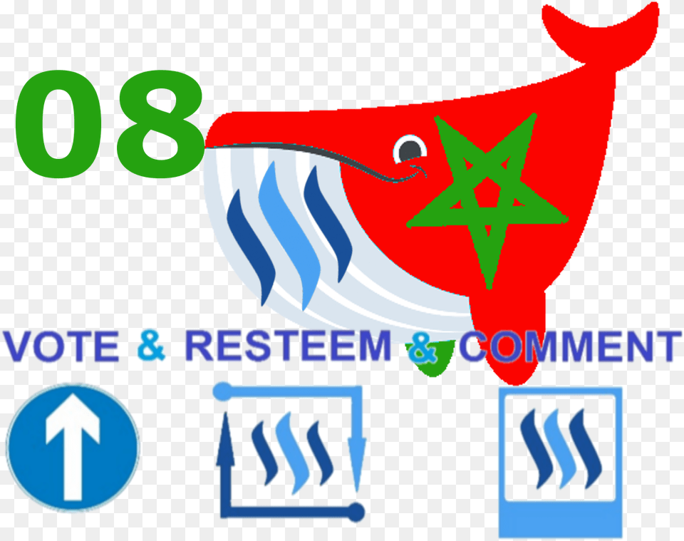 Morwhale Logo Final 08 Follow Upvote Resteem Steemit, Symbol, License Plate, Transportation, Vehicle Free Png Download