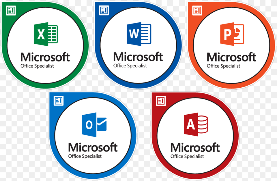 Mos Microsoft Office Specialist Microsoft Office Specialist Badges, Logo, Sticker, Computer Hardware, Electronics Png Image