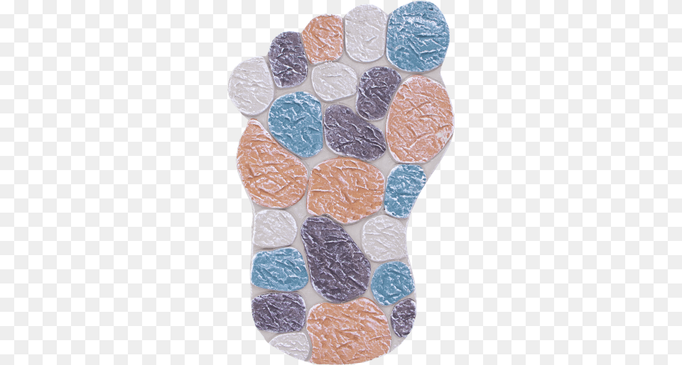 Mosaic Foot Stepping Stone Mosaic, Pebble, Citrus Fruit, Food, Fruit Free Png