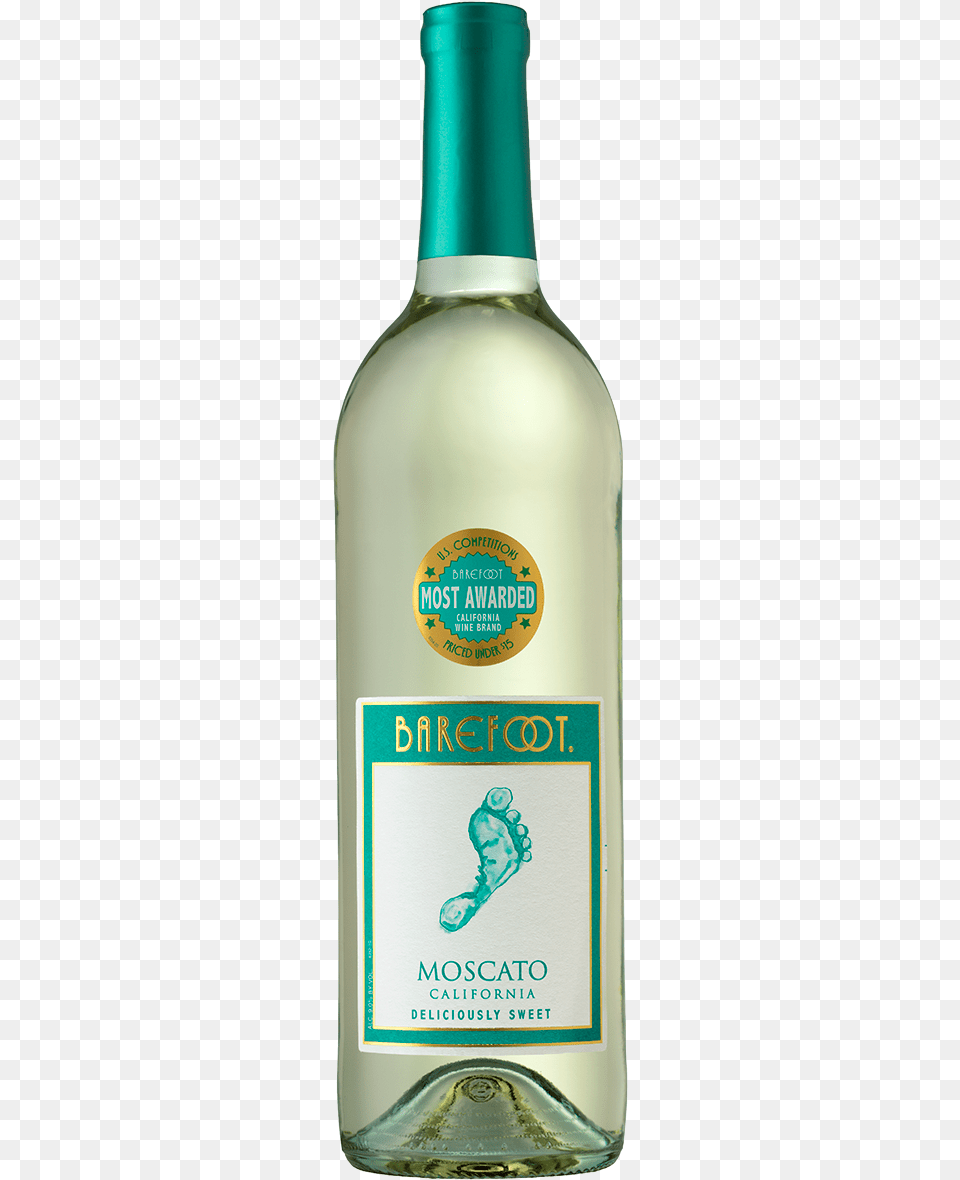 Moscato Barefoot Sauvignon Blanc White Wine, Bottle, Alcohol, Beverage, Liquor Png