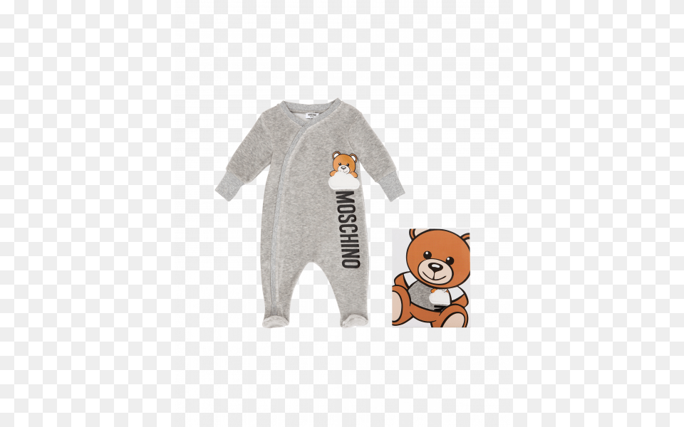 Moschino Baby Newborn All In One White Size 6 95 Cotton, Clothing, Long Sleeve, Sleeve, Knitwear Png