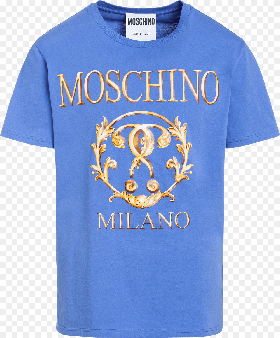 Moschino Blue T Shirt Mens Free Transparent Png