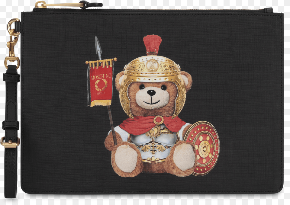 Moschino Roman Teddy Clutch, Bag, Toy Free Png Download