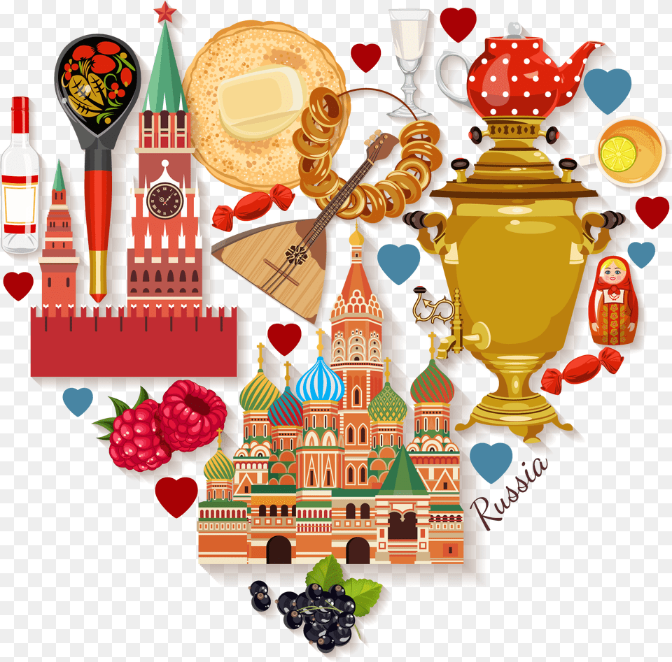 Moscow Flag Clipart Russian Download Rusia Concept, Pottery, Art, Collage, Jar Png