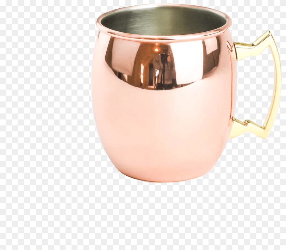 Moscow Mule Copper With Brass Handle 14 Oz Cup, Jug, Bowl Free Png Download