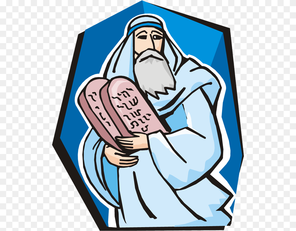 Moses 10 Cs Moses Ten Commandment Cliparts, Person, Book, Publication, Face Free Png Download
