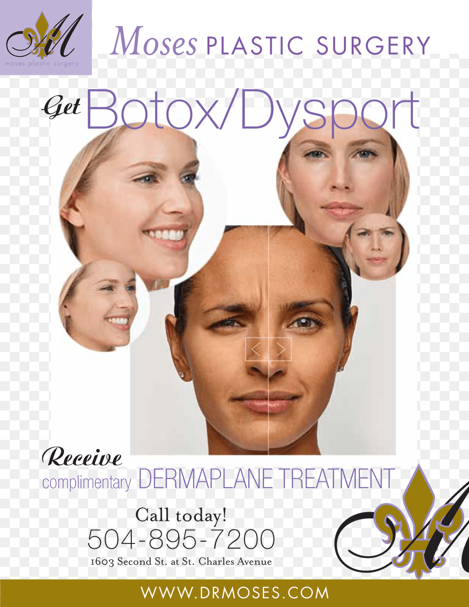 Moses Botox Dysport 3 2016, Head, Advertisement, Poster, Face Free Png