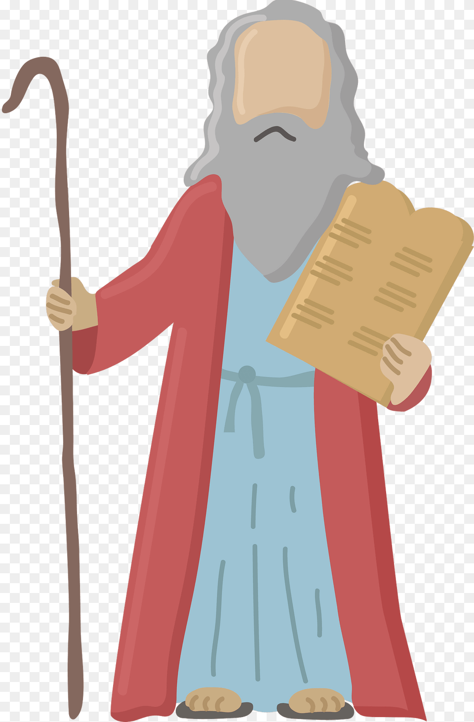 Moses Clipart, Stick, Person, Face, Head Free Transparent Png