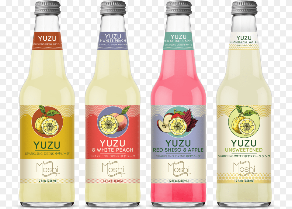 Moshi Family Affinity Moshi Yuzu, Bottle, Beverage, Lemonade, Food Png