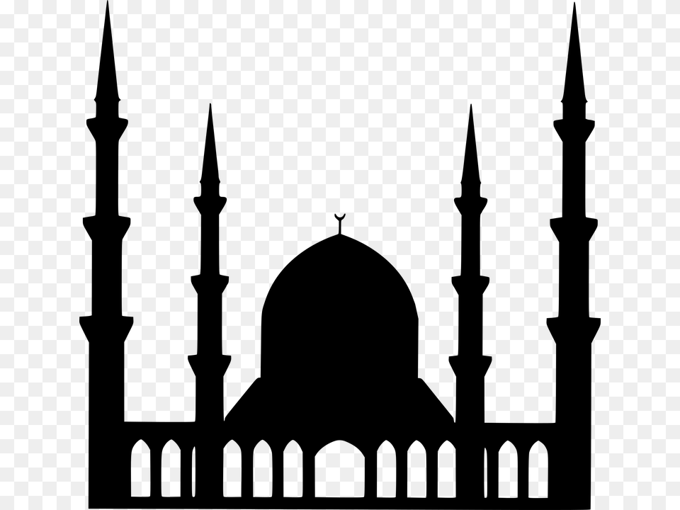 Mosque, Gray Free Png