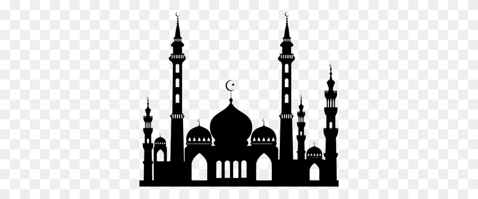 Mosque, Gray Free Transparent Png