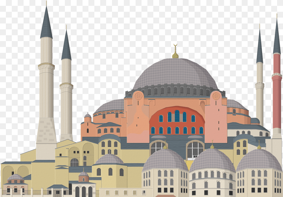 Mosque, Architecture, Building, Dome Png Image