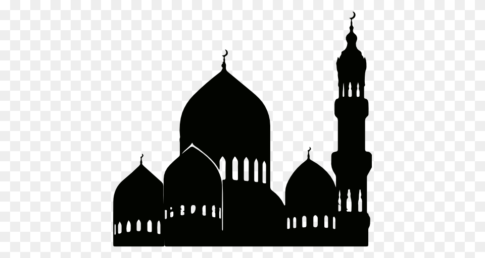 Mosque, Architecture, Building, Dome, Silhouette Png