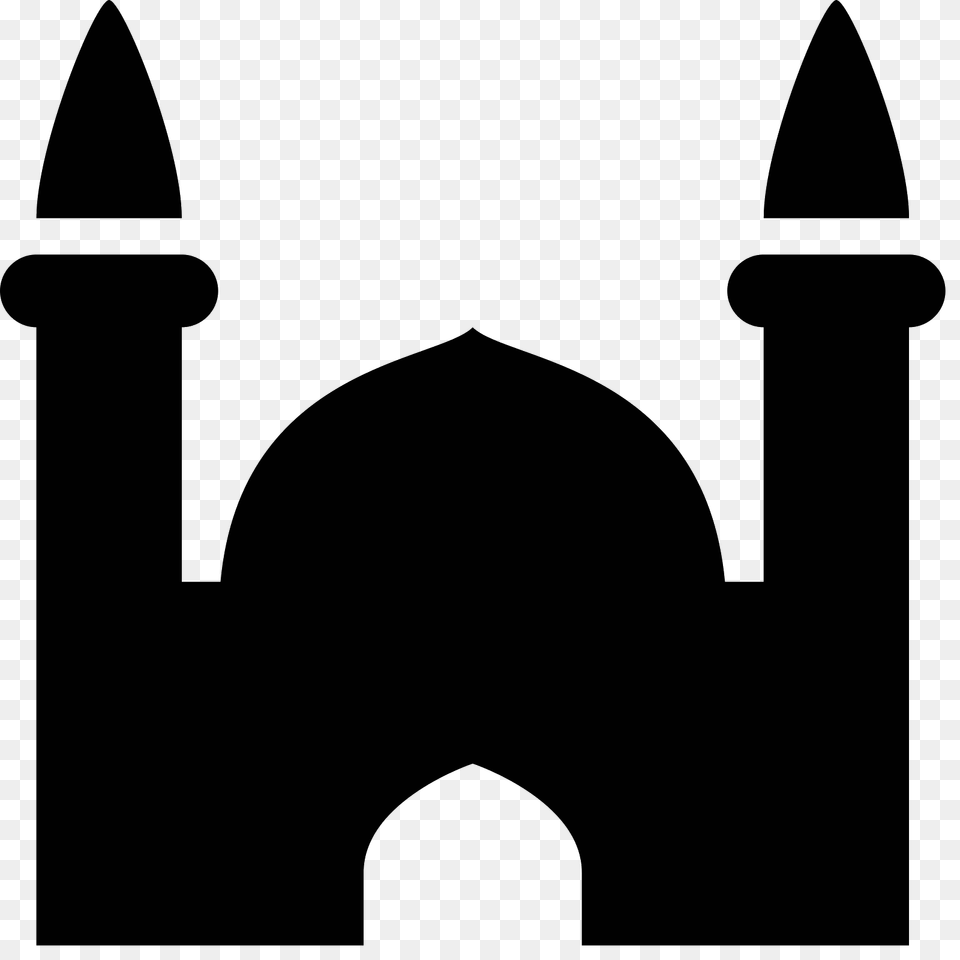 Mosque Icon, Gray Png Image