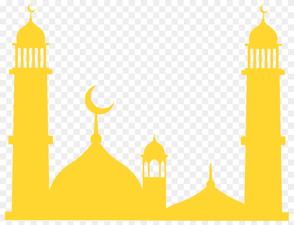 Mosque Silhouette, Architecture, Building, Dome Free Png Download