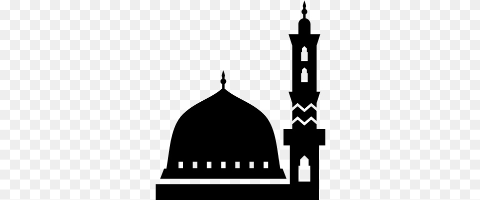 Mosque Vector, Gray Free Png Download