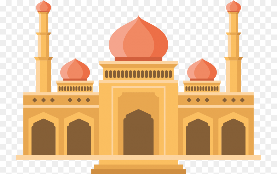 Mosque Vector Images Style Islamic Architecture, Building, Dome, Bulldozer, Machine Free Transparent Png