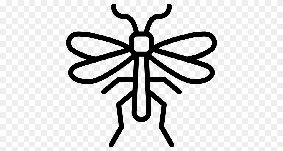 Mosquito Icon, Gray Free Png Download